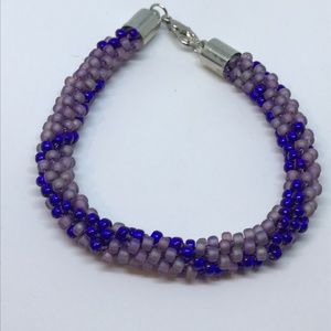 Purple Kumihimo Bracelet